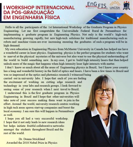 Prêmio Nobel de Física parabeniza programa de Pós-graduação em Engenharia Física da UFRPE Prêmio Nobel de Física parabeniza programa de Pós-graduação em Engenharia Física da UFRPE
